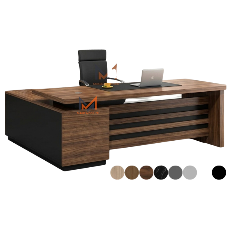 Bureau MALABO avec retour Réf A0224