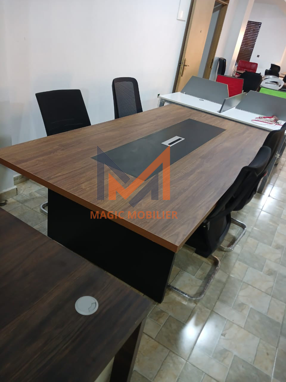 Table de réunion rectangulaire en Bois A0446