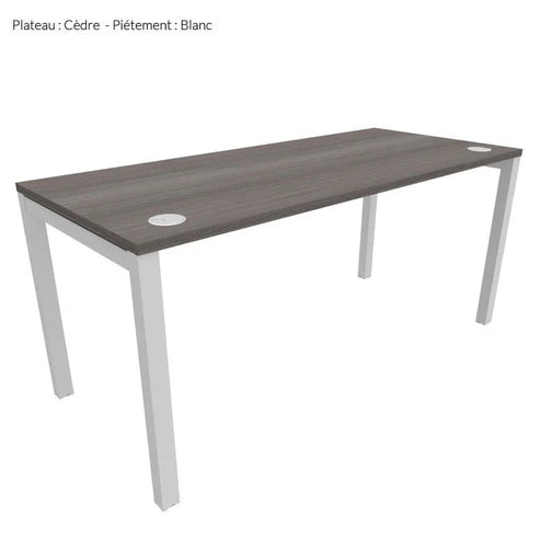 Bureau individuel petite profondeur avec caisson A-2024-696