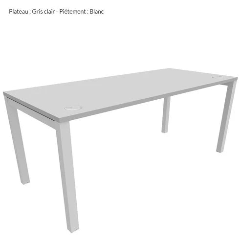 Bureau individuel petite profondeur avec caisson A-2024-696