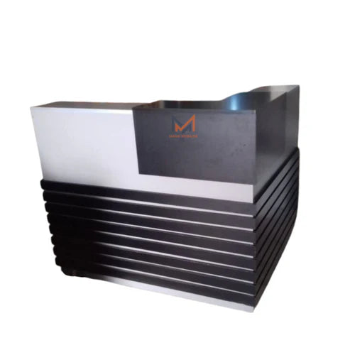 BUREAU COMPTOIR D'ACCUEIL AVEC RETOUR ET CAISSON Réf. A0361