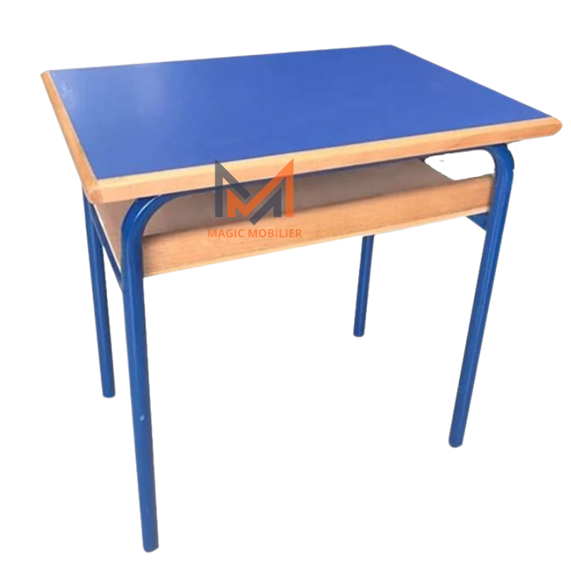 Table Scolaire Individuelle Avec Casier en bois Réf. A0058