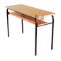 Table Scolaire Biplace avec Casier en bois Réf. A0143