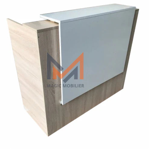 BUREAU COMPTOIR D'ACCUEIL AVEC CAISSON Réf. A0187