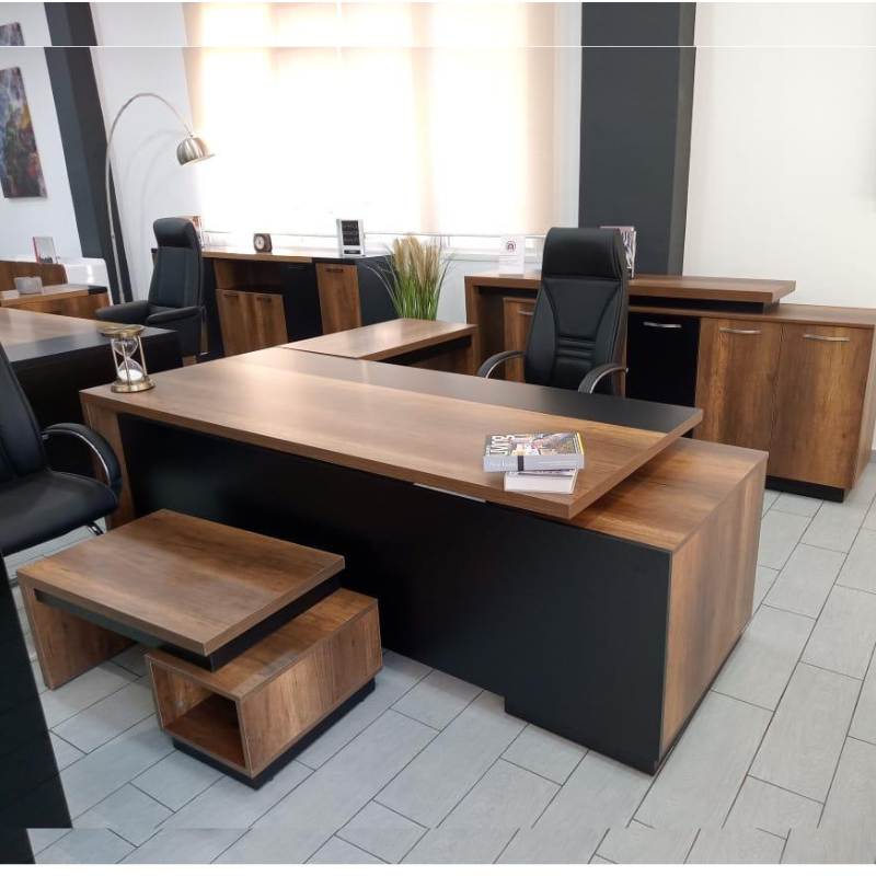 Bureau BALI avec retour fixe et caisson