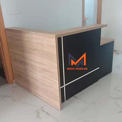 COMPTOIR DE RECEPTION EN BOIS Réf. A0075