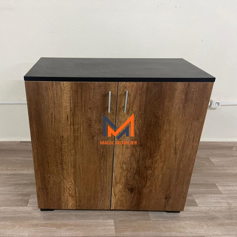 Armoire basse de bureau en bois  REF A0274