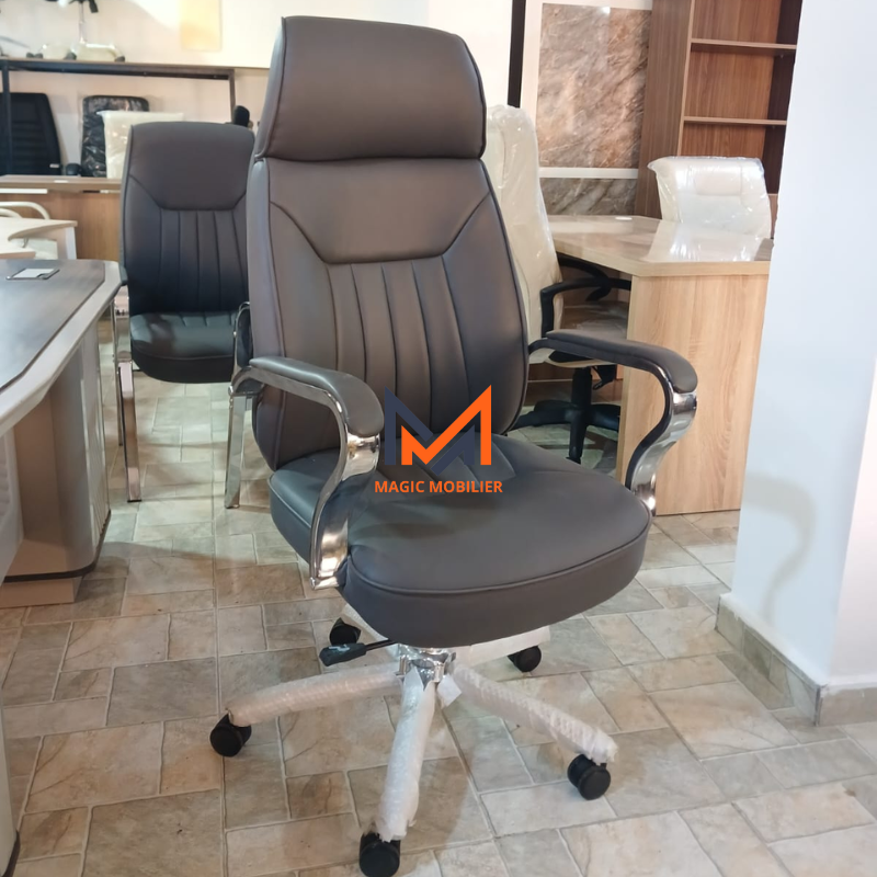 Fauteuil Président Ergonomique ROYANE gris Réf. 106 P