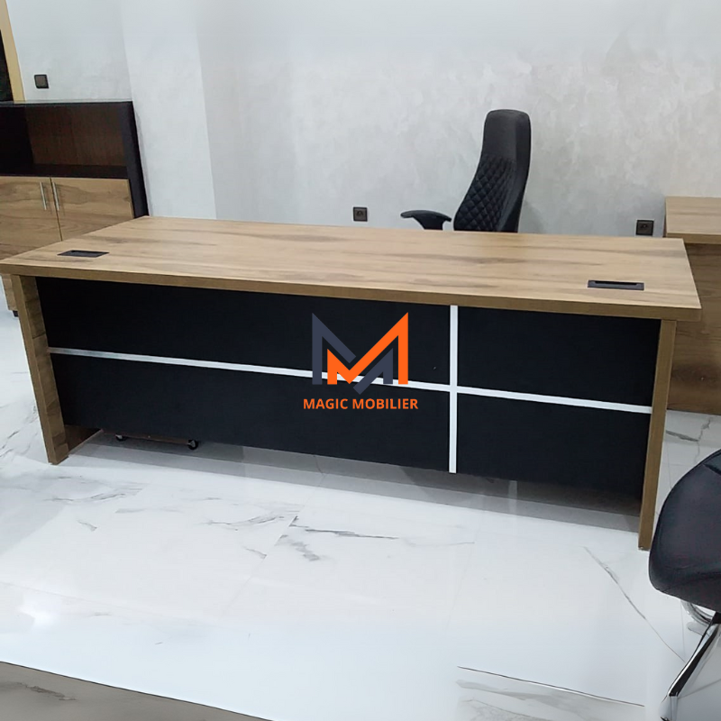 Bureau MOGADOR avec retour et caisson Réf A0249