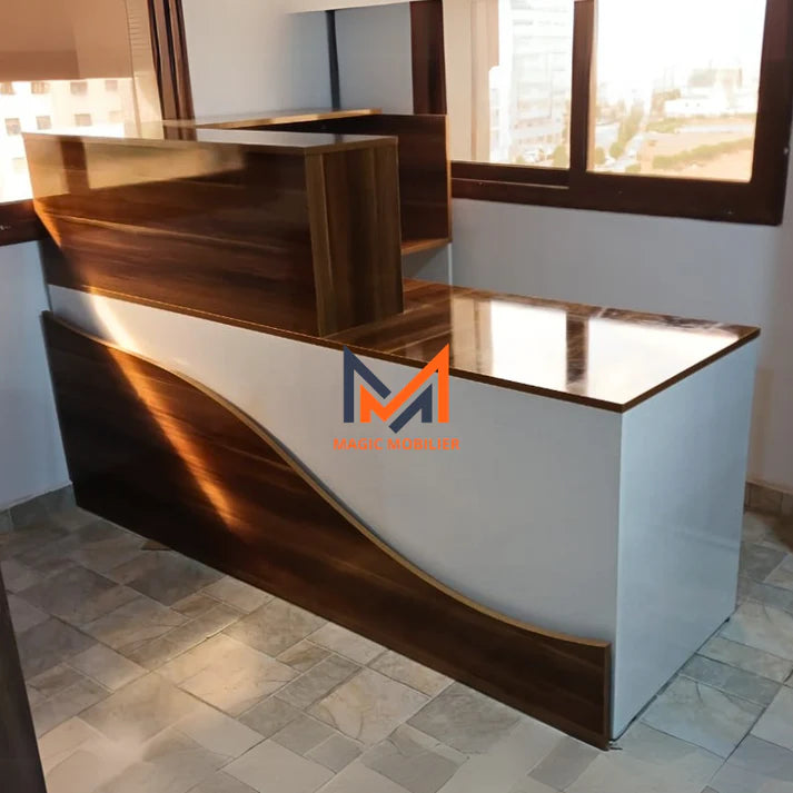 Comptoir d'accueil avec retour Réf. A0638