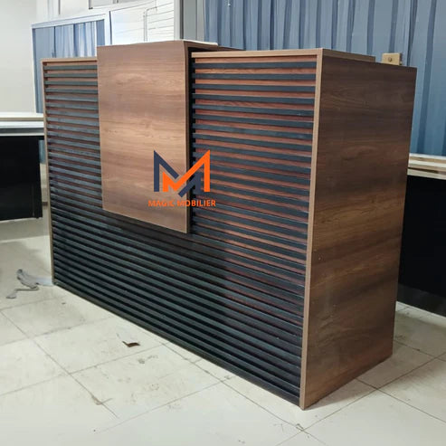 Comptoir d'accueil avec bardage Réf. A-2024-621