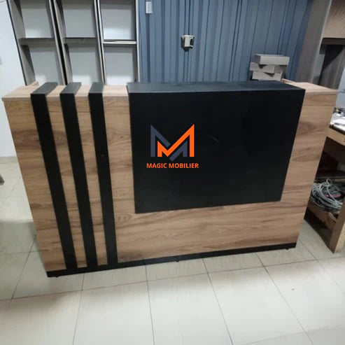 BUREAU COMPTOIR D'ACCUEIL AVEC CAISSON Réf. A363