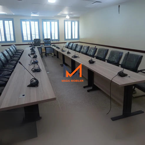 Table de réunion modulable semi-métalliques Réf. A0203