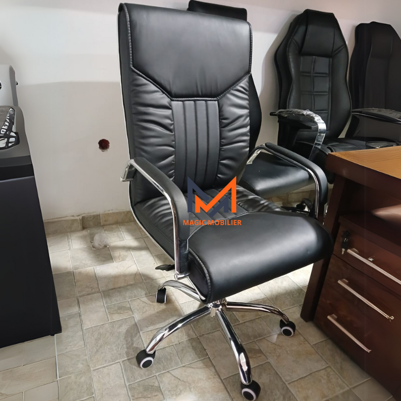 Fauteuil Président Ergonomique noir NOVASKO Réf. 019#