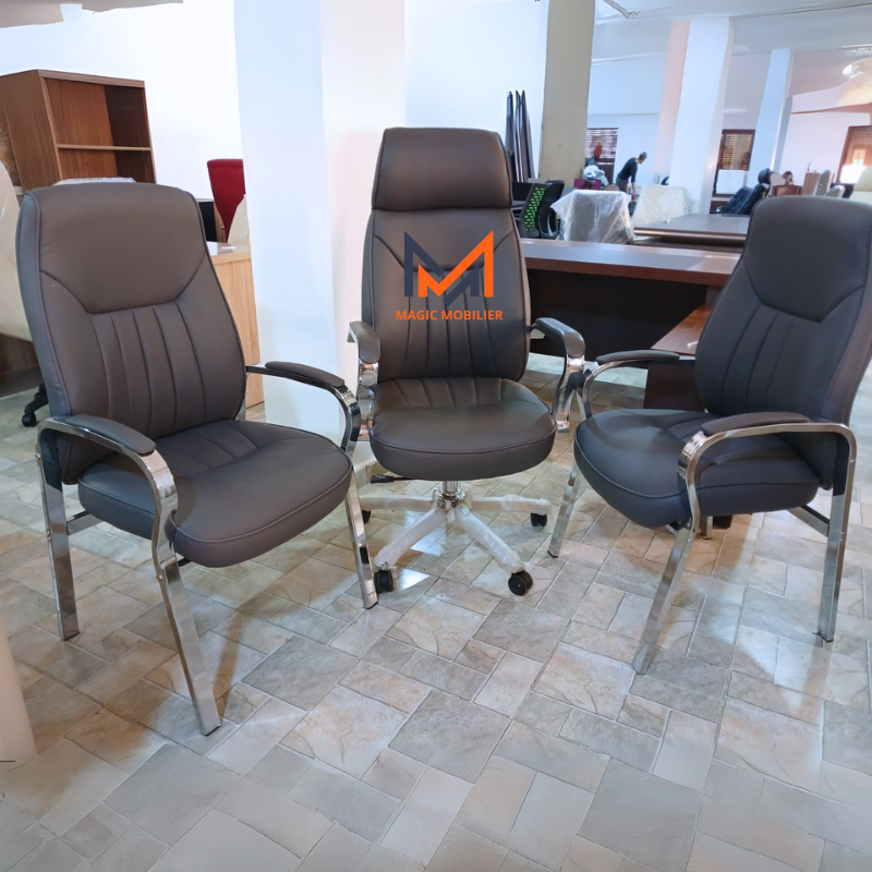 Ensemble Fauteuil Ergonomique KACIO gris Réf. A0647