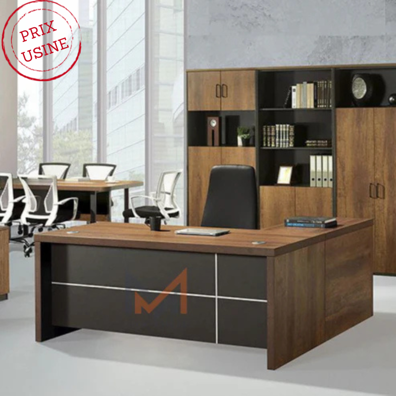Bureau MOGADOR avec retour et caisson Réf A0249