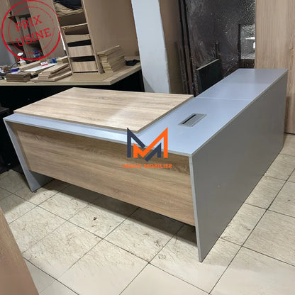Bureau avec retour et caisson Réf A0251
