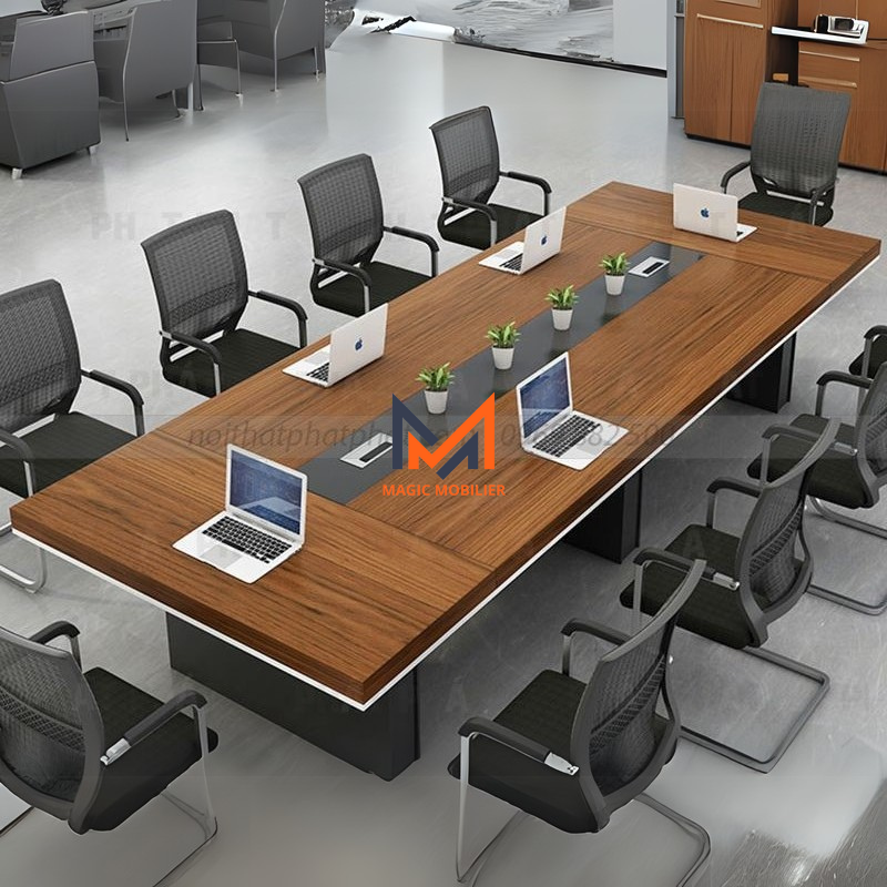 Table de réunion rectangulaire en Bois A0448