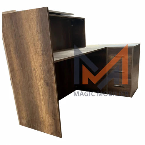 BUREAU COMPTOIR D'ACCUEIL AVEC CAISSON FIXE Réf. A0071