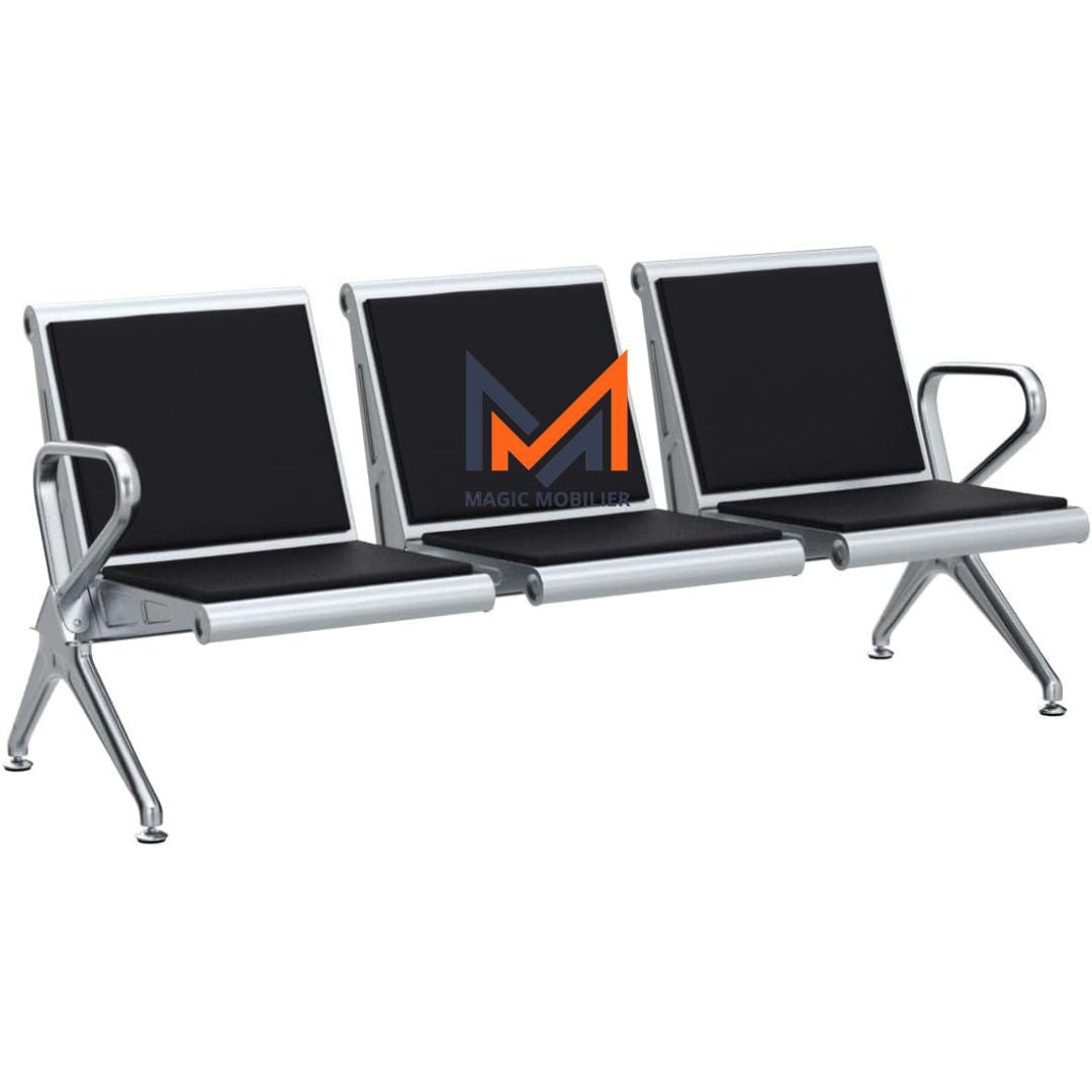 Banquette de réception 3 places avec 2 accoudoirs Réf. A0483