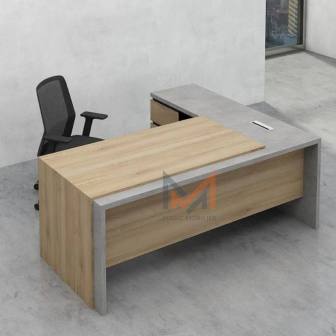 Bureau avec retour et caisson Réf A0251